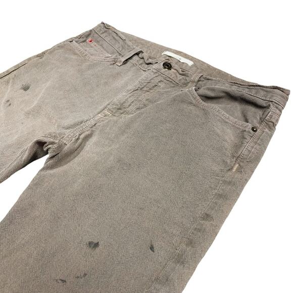 JOE’S JEANS Brixton Straight & Narrow Paint-Splattered Raw Hem Jeans Bark W33 - Picture 3 of 10